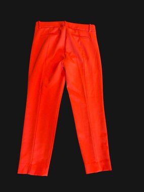 J.Crew Cameron Red Slim-Fit Pants Womens Size 10 Stretch Blend Cropped Length Of